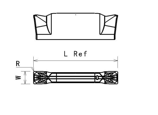 स्टेनलेस स्टील के लिए CT5025 CT5035 कार्बाइड ग्रूविंग इंसर्ट